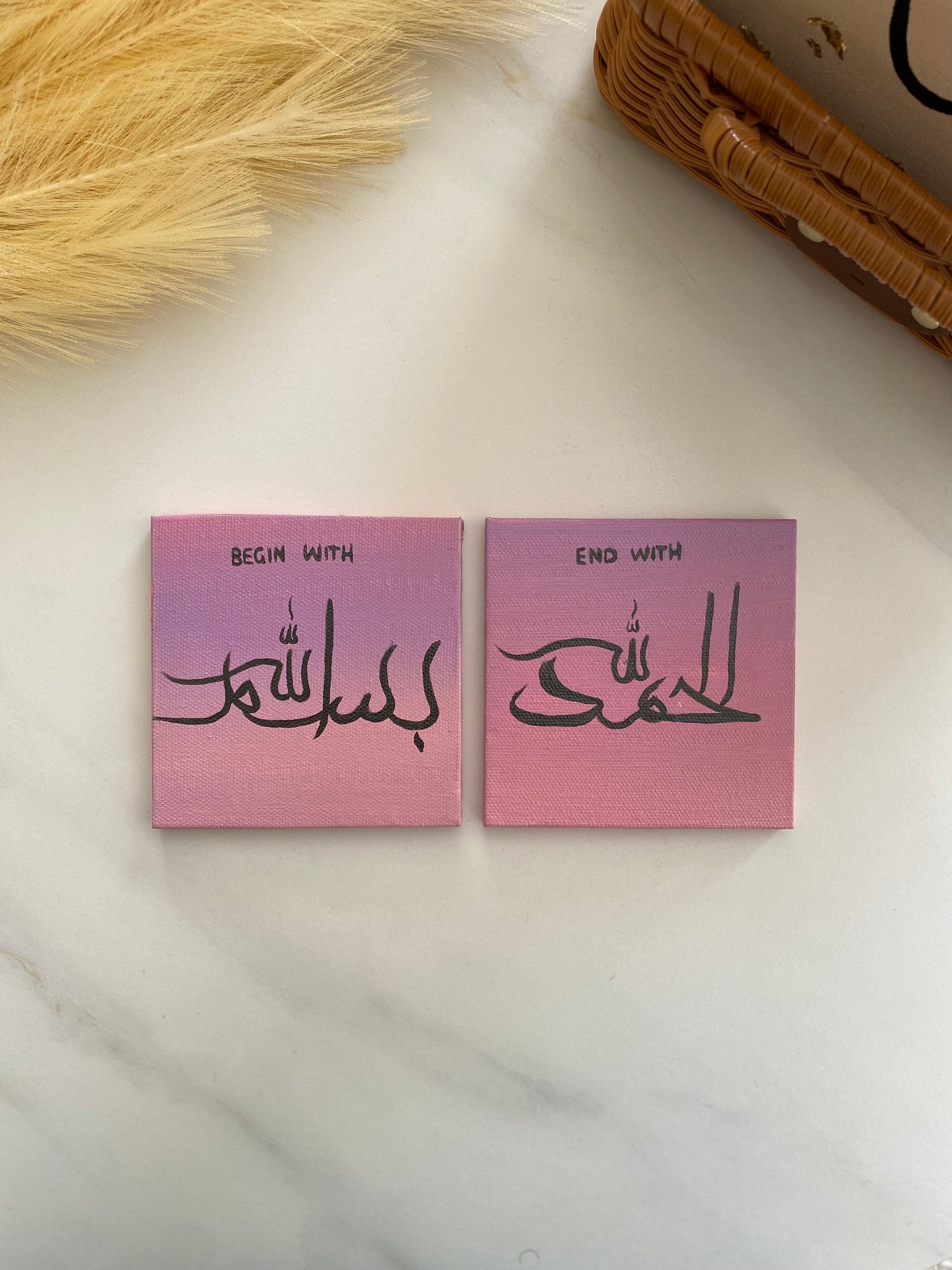 Painted Canvas Magnets